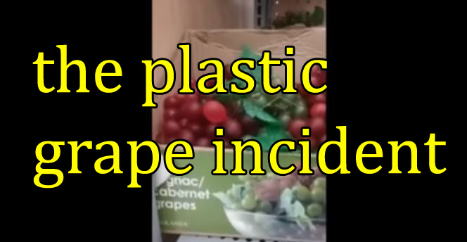 The Plastic Grape Incident